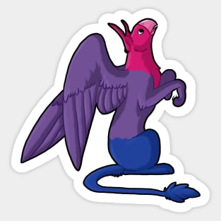 Bisexual Pride Gryphon Sticker